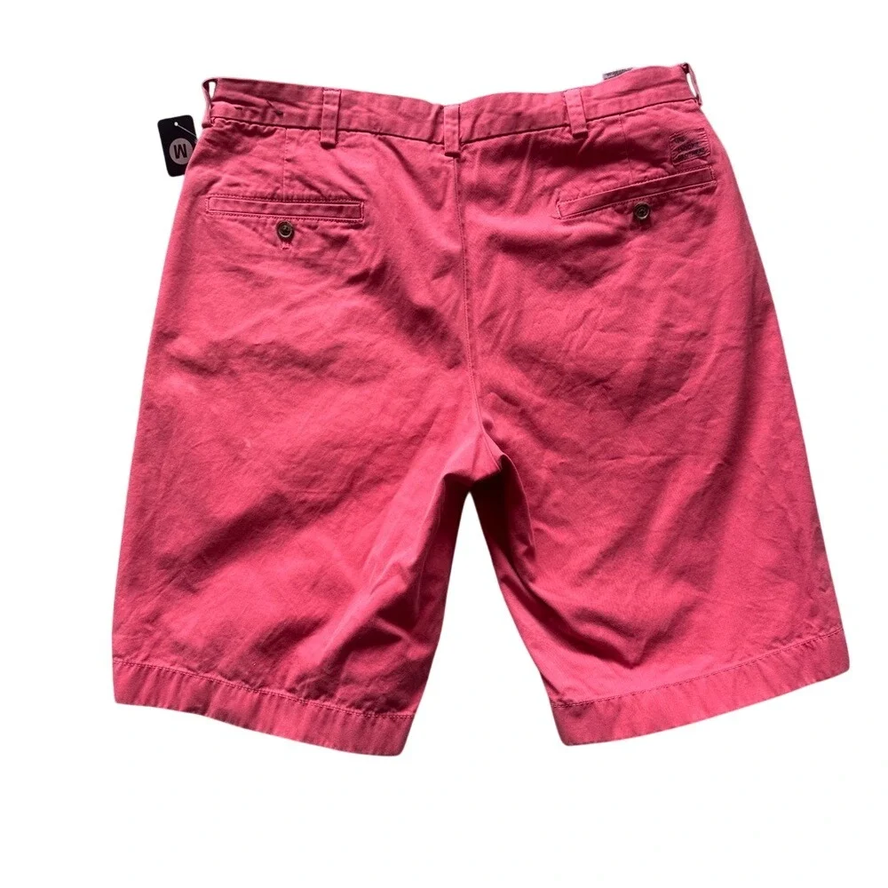 Brooks Brothers Mens Bermuda Shorts Size 34 Red Cotton Chino Classic Fit 1818‎